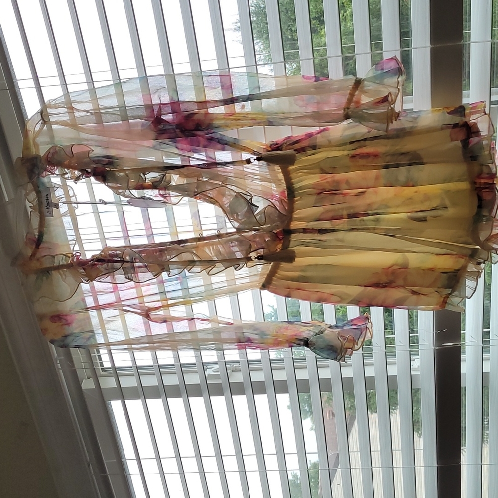 Chiffon floral rompers, W S